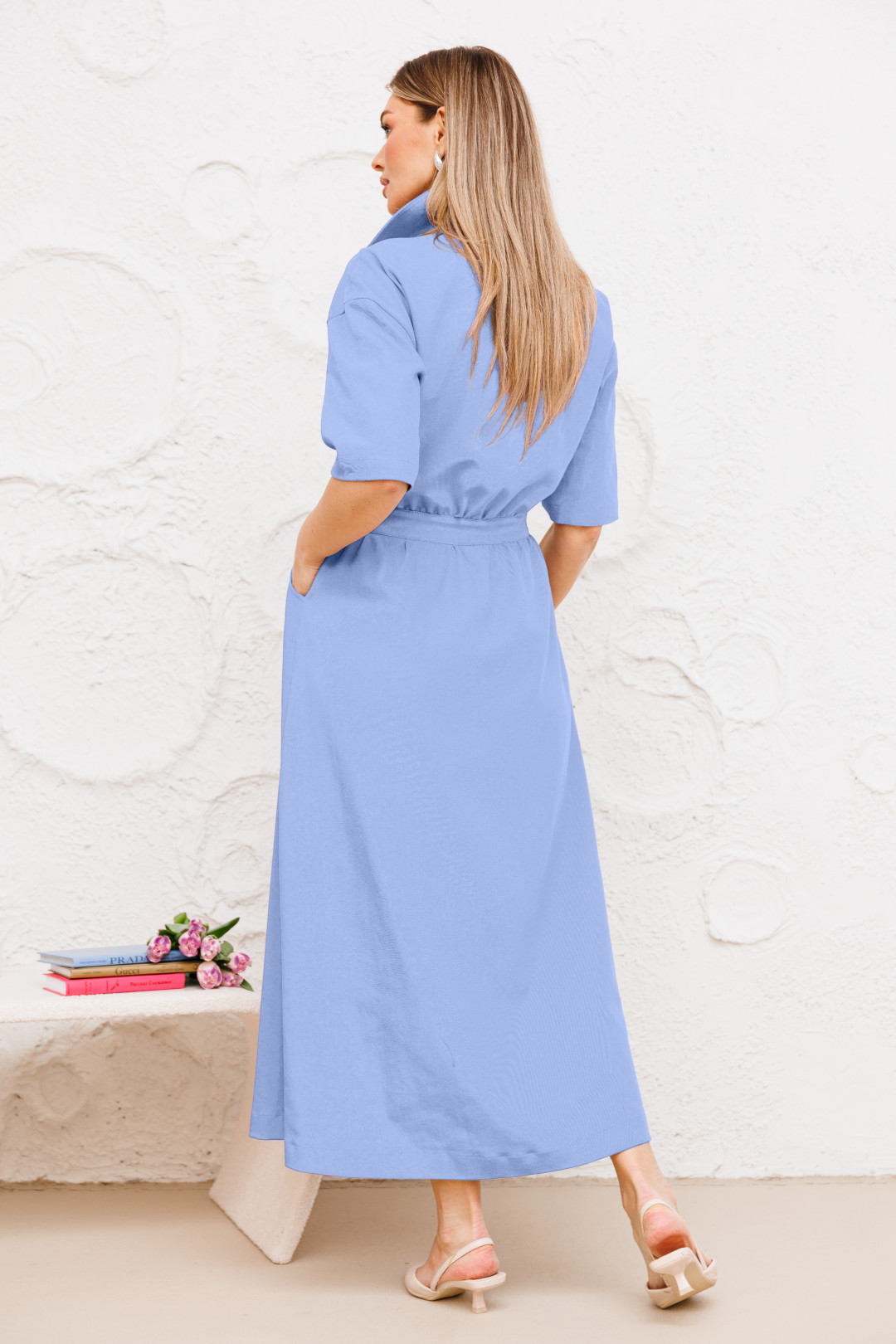 Платье Ambera style 1052G голубой